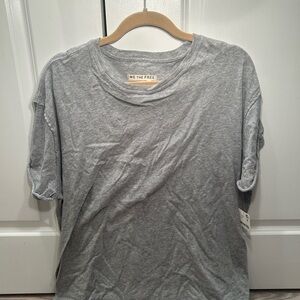 NWT: We The Free Gray Knot Short Sleeve T-Shirt Large 💯 Cotton